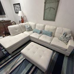 Modern pleather couch