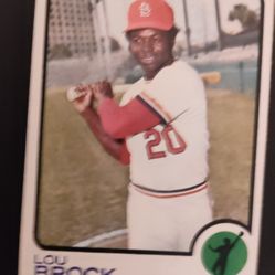 Lou Brock 1973 Topps Baseball Card