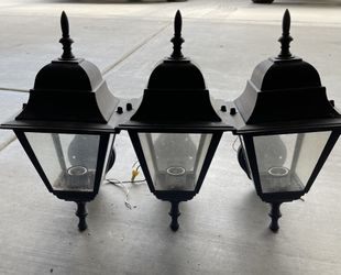 Black Metal Porch / Patio Lights