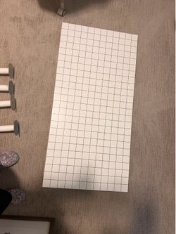 IKEA Lagkapten table top with four metal legs