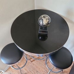 Mesa Redonda Con Banquitos