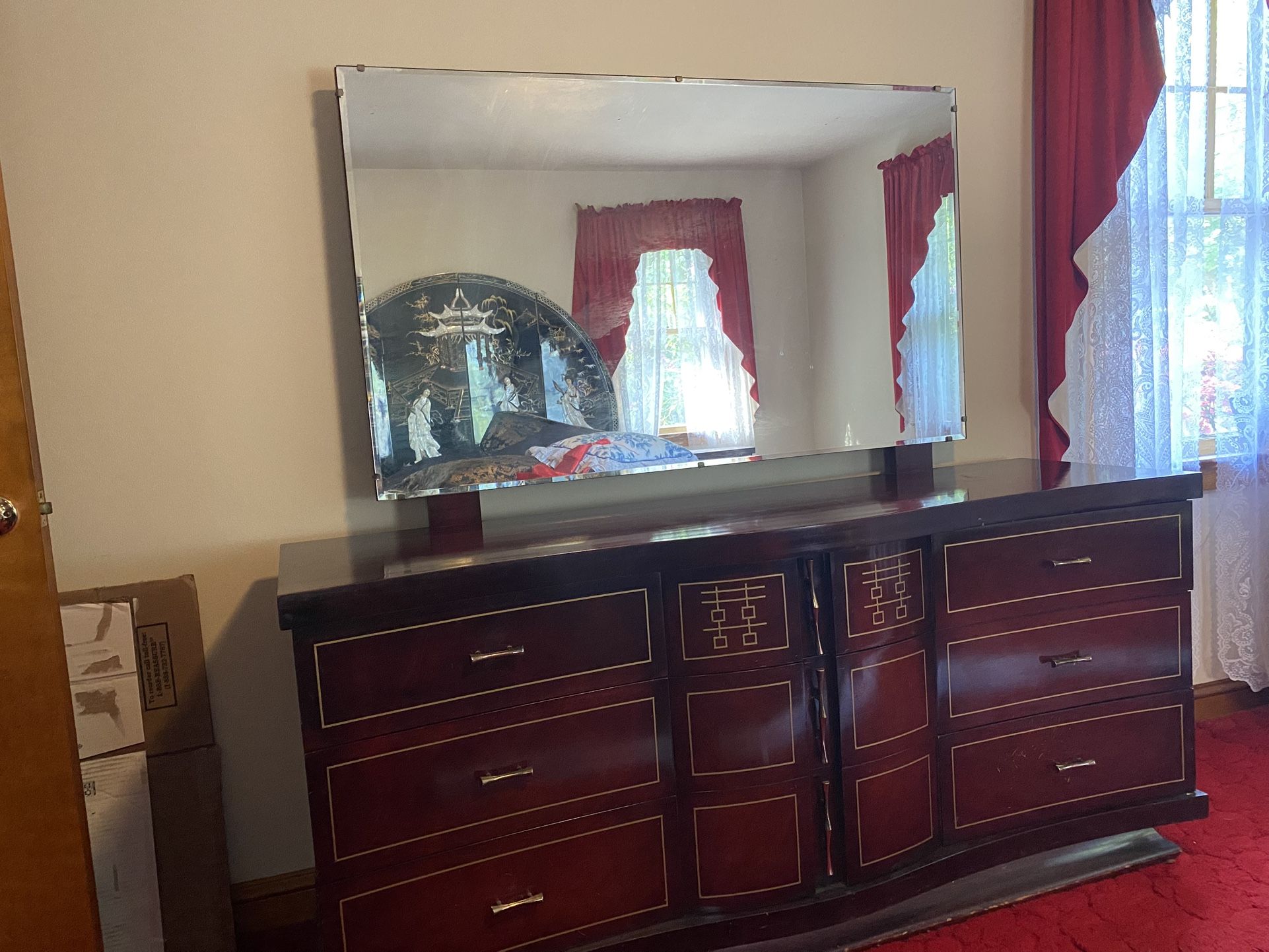 Bedroom Dresser Set With Two Nightstands