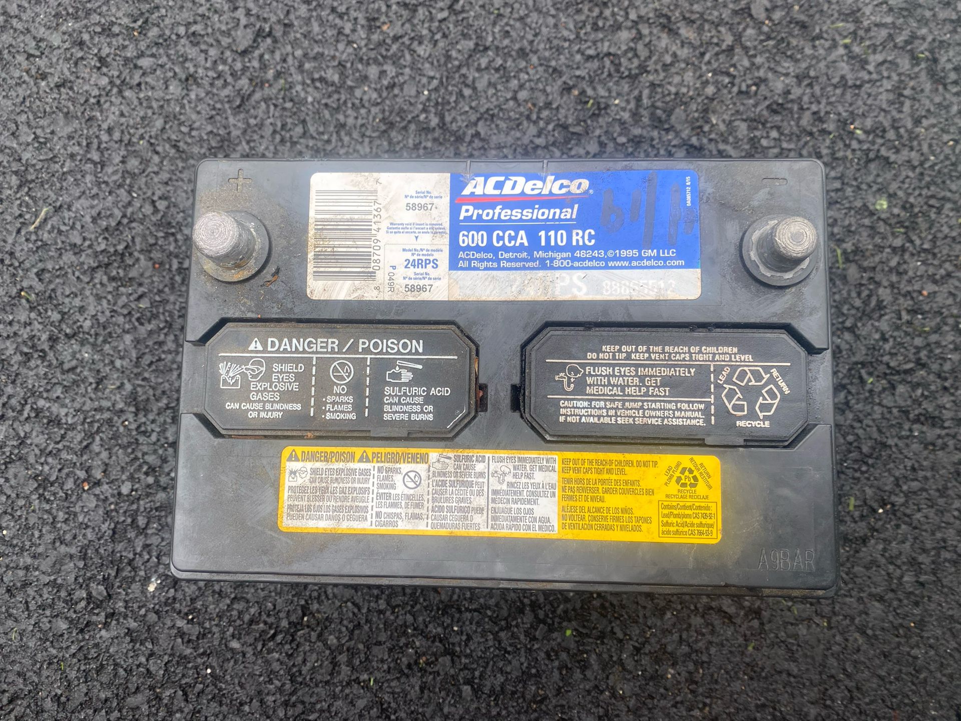 Ac Delco 24RPS Car Battery! Working!