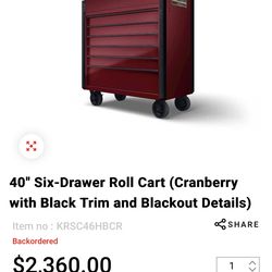 Snap On Tool roll Cab  (Best Offer Takes)