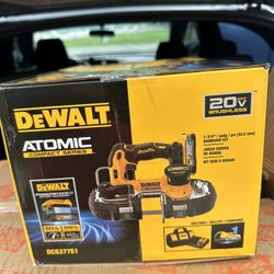 DEWALT ATOMIC 20V MAX Lithium-Ion Cordless 1-1/4 in. Bandsaw Kit with 1.7 Ah Battery and Charger