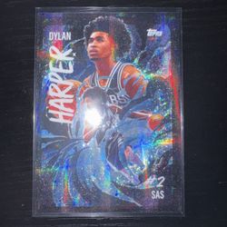 2025 TOPPS CHROME DYLAN HARPER RC ROOKIE ULTRA VIOLET CASE HIT SSP SPURS