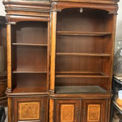 Wooden Bookshelf Set