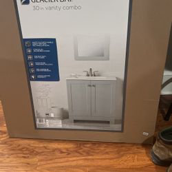 30 Inch Vanity Combo  Pearl Gray Color