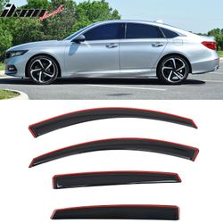 Fits 2018-2025 Honda Accord Window Visors In-Channel Rain Sun Vent Guard Shade 4PCS