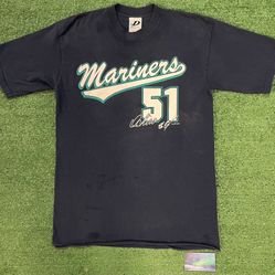 Vintage 1990s Seattle Mariners ichiro player #51 tee
