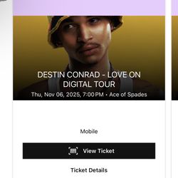  Concert Tickets For 11/06