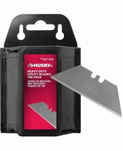 Lot of 10 Husky Heavy-Duty Utility Blades Dispenser (100-Pack)