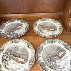 Vintage Christmas Johnson Brother Dishes