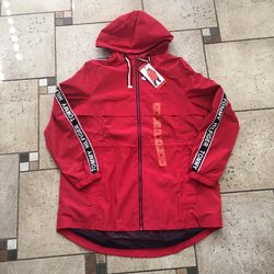 NWT Tommy women long windbreaker Size M