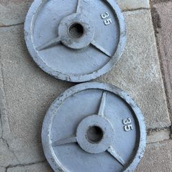 35lbs Olympic Weight Plates Pair Set