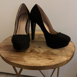 Black Suede Heels