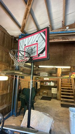 Basketball hoop with stand