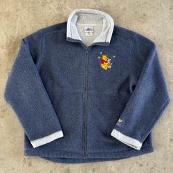 Vintage Disney Winnie the Pooh Fleece Zip Up