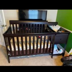 4 In 1 Crib & Changer And Diaper Bundle