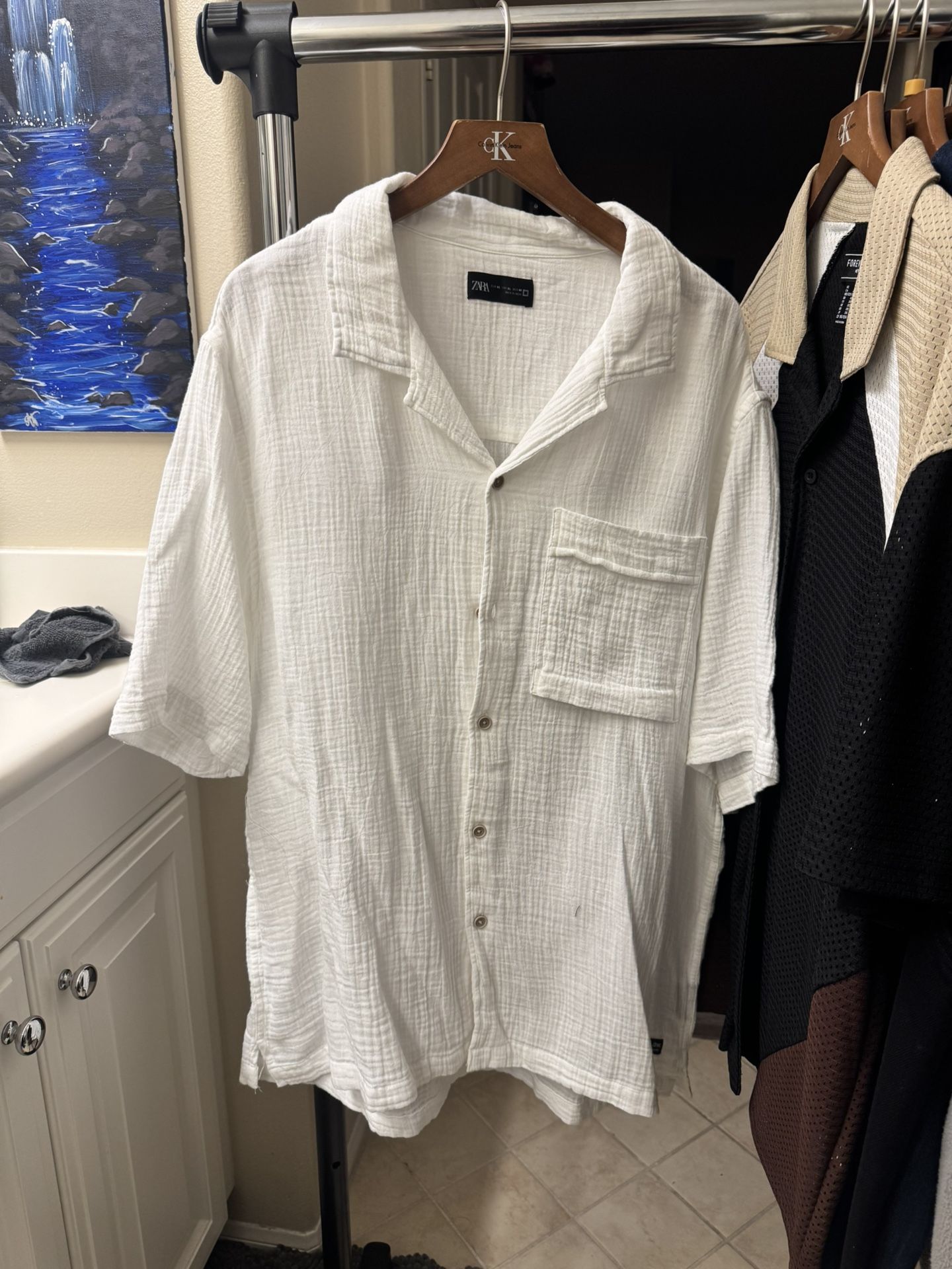Brand New Zara Mens Button Up XL