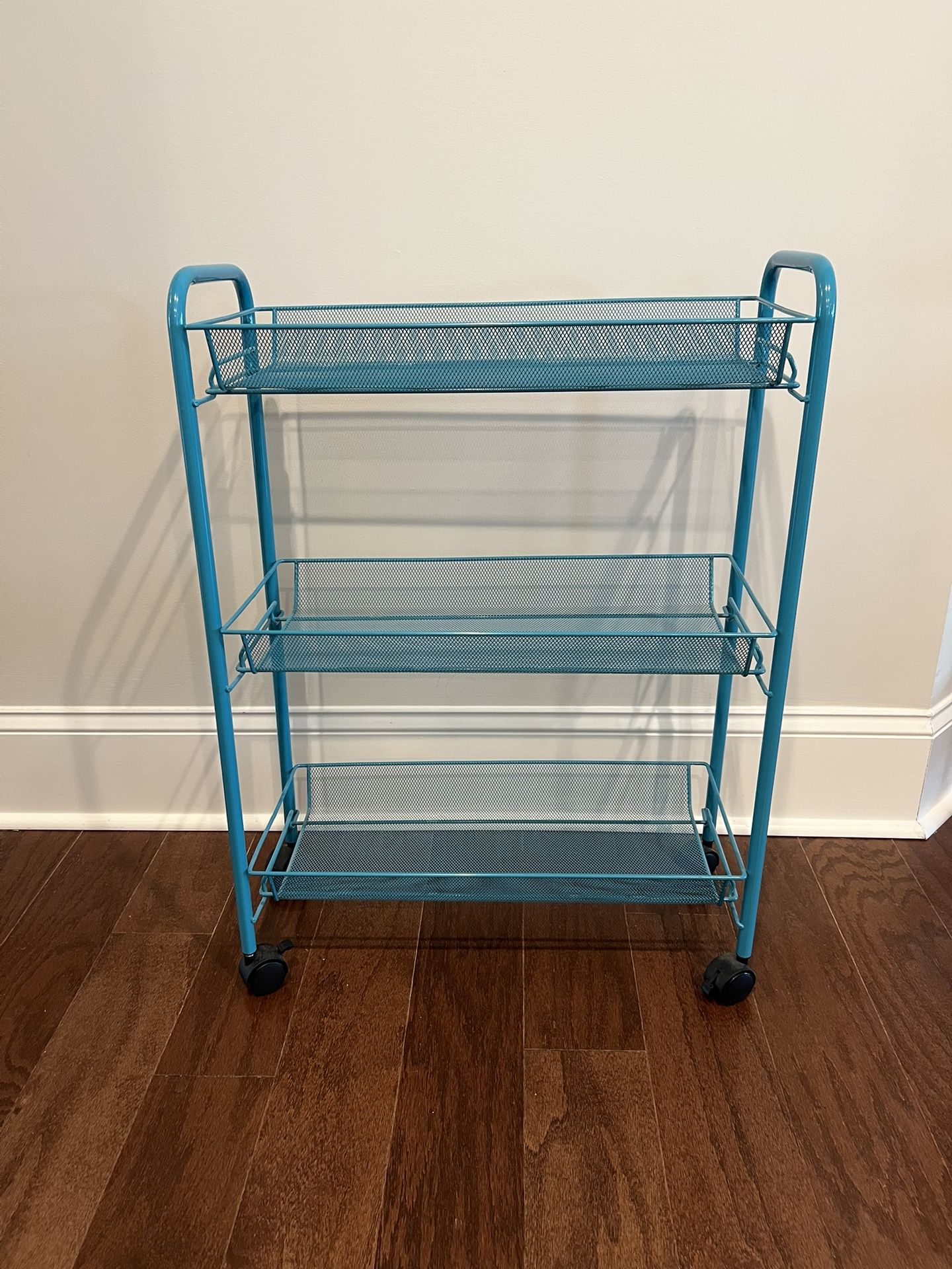 3 tiers metal rolling cart