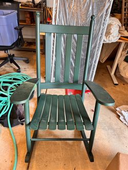 Green Outdoor Rocking Chair