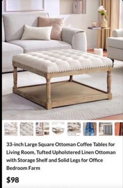 Coffee table 33”x33”