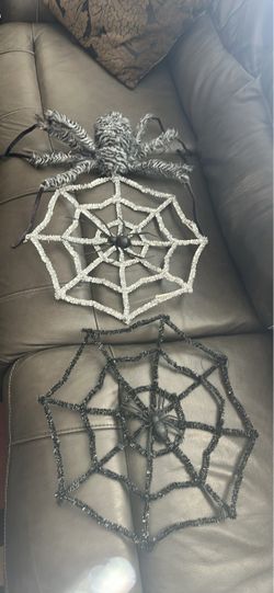 Halloween Spider Web Decorations Set of 3