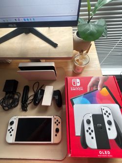 Nintendo Switch OLED White (64GB) Excellent Condition with Box and Accessories