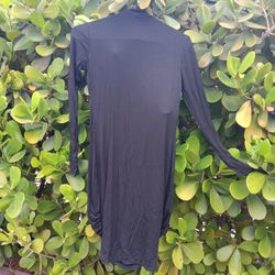 Diosa Little BLACK DRESS with Short Mini Cowl Type Turtle Neck