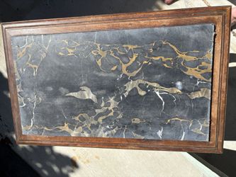 Antique Table With Marble Top