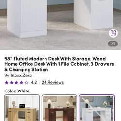 Modern Desk With Storage