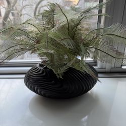 Modern Faux Planter with Decorative Zen / Spa Style Decor