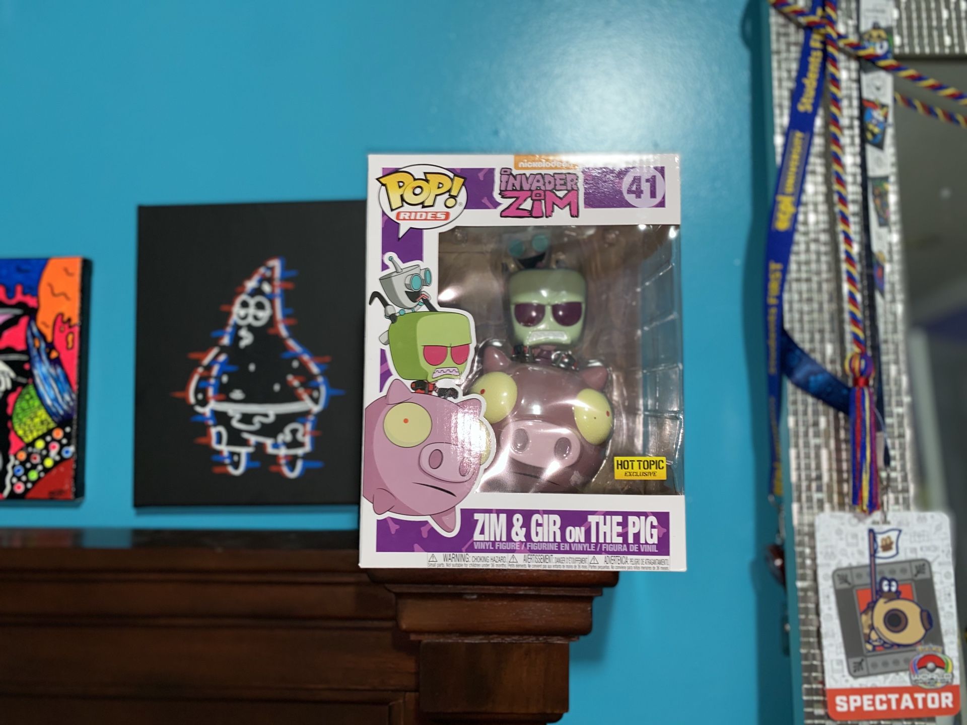 Funko Pop! Nickelodeon Invader Zim, Zim & Gir on the Pig/ Ghost Rider BUNDLE