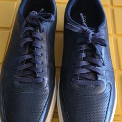 Cole Haan Grand Leather Sneakers Men’s 12M – Style C33989 – Navy/Black