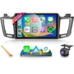 8 CORE 6G+128G Car Radio Stereo for Toyota RAV4 2013-2019 with Wireless CarPlay/Android Auto,10.1 Inch 1280 * 720P IPS Touch Screen Android 13 GPS WiF