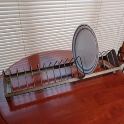 Rustic Kitchen Plate Holder