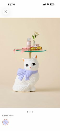 Cat sculpture side table