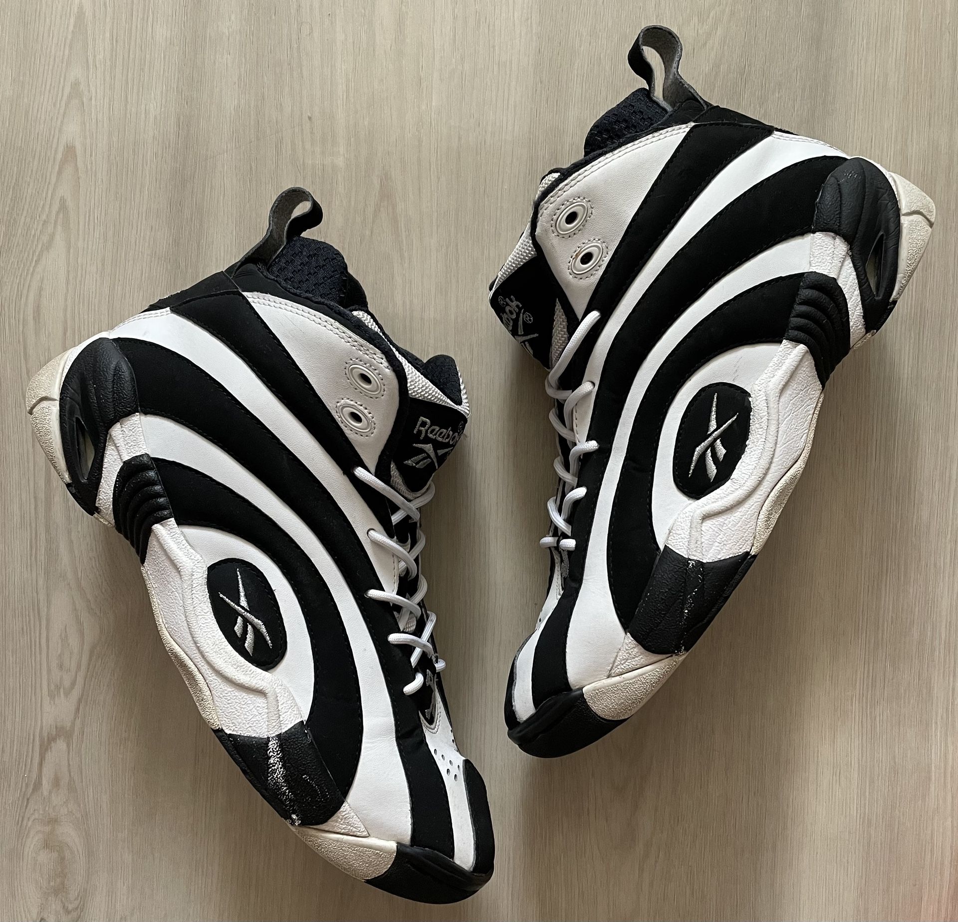 2013 Reebok Shaqnosis OG Retro Black/White Size 9.5 Shaq