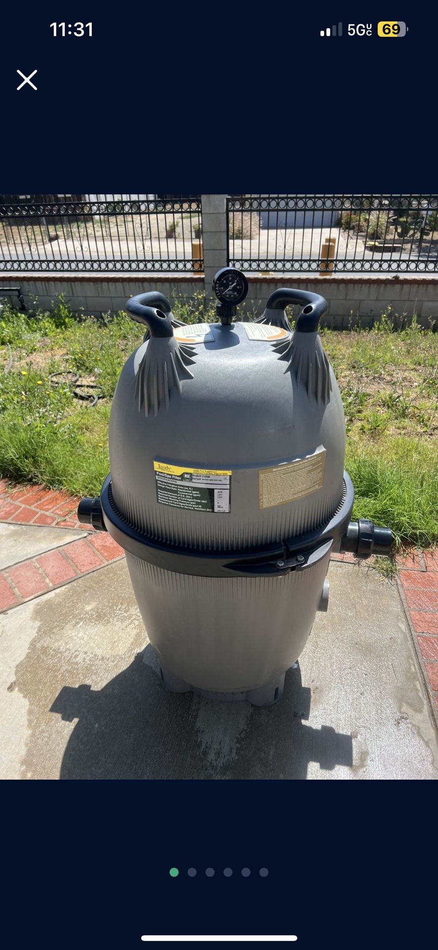 π Pool-spa Jandy CV340 Cartridge Filter