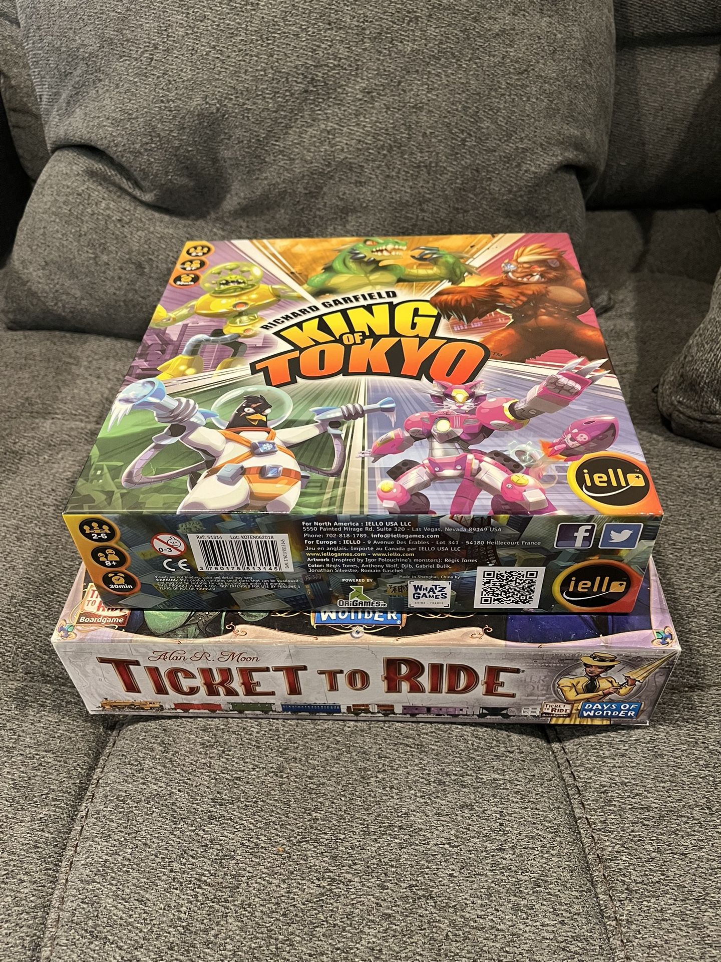 2 Board Games - King of Tokyo And Ticket To Ride
