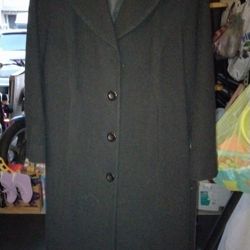 Black Metrostyle Trench Coat Woman's Size 12P