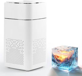 Air Purifier for Resin Crafting, Winartton Desktop Air Purifier, H11 HEPA Filter, Smart Air Quality Display, 3-Layer Filter for Dust, Odor & Particles