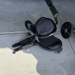 Stroller attachment ride on