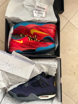 Size 12 - Kobe year of the horse Protro 8, Nike air Jordan lakers 4