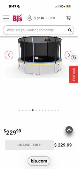 15’ trampoline