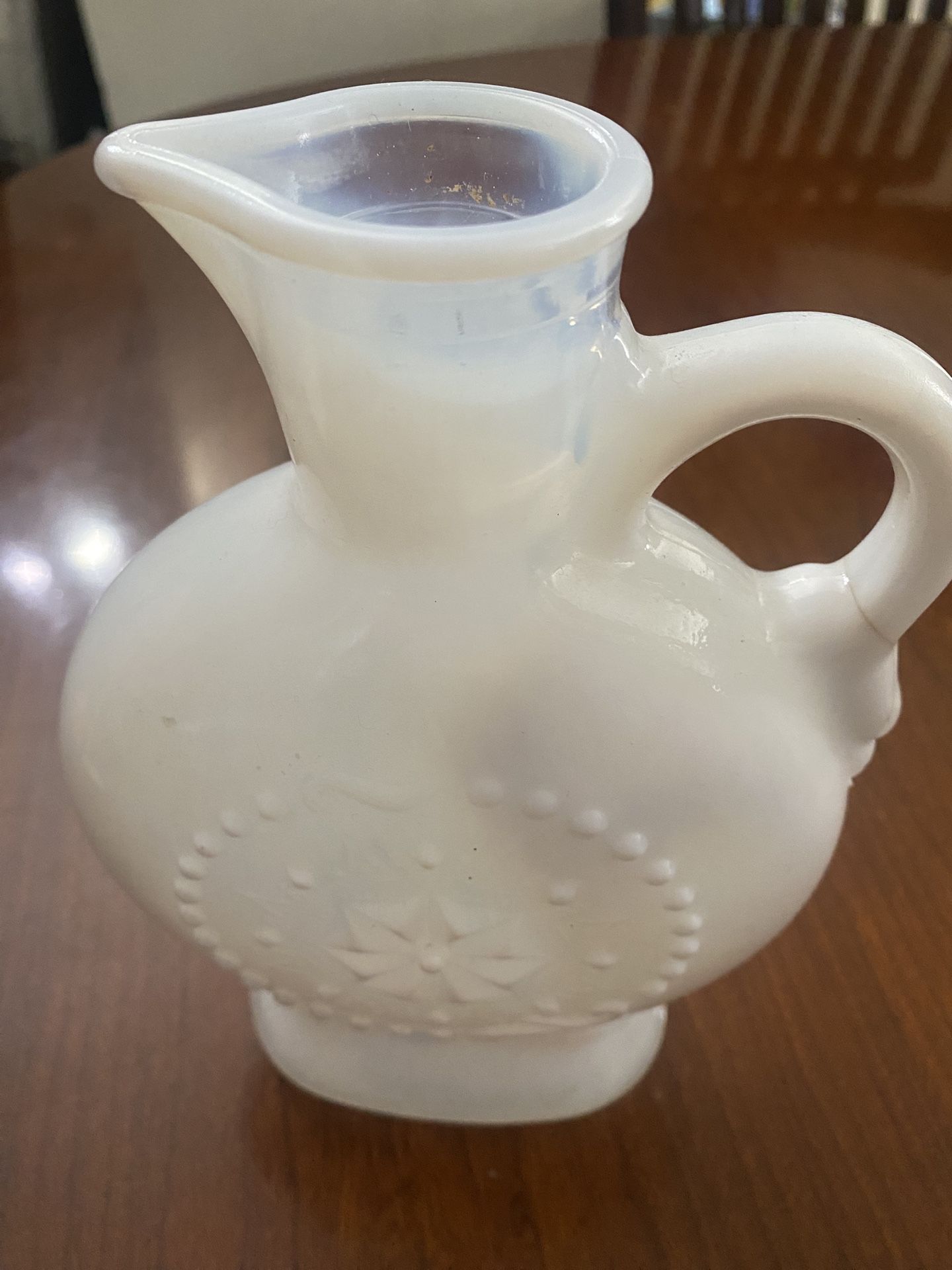 Jarron Antiguo Vodrio Blanco