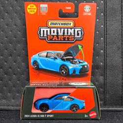 2026 Matchbox Moving Parts 2024 Lexus IS 500 F Sport Blue