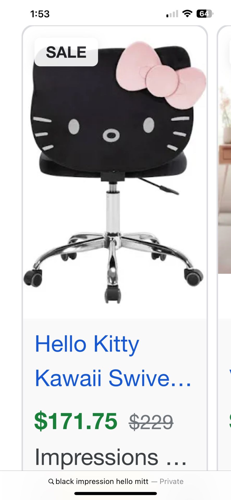 Hello Kitty Chair
