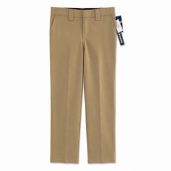 Dickies Boys Flex Slim Fit Khaki Pants Sz 12 — NWT — Tapered School Uniform